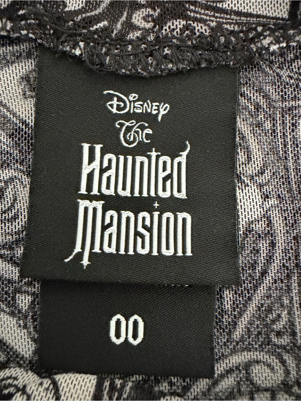 Disney The Haunted Mansion Sheer Mesh Black & White Top. Whimsigoth, Grunge 🖤👻 - Picture 5 of 10